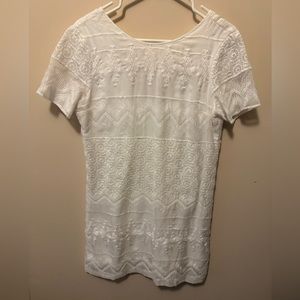 Abercrombie White Lace Shift Dress